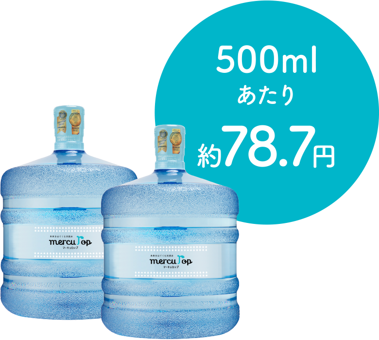 富士山の天然水（12リットル） 500mlあたり約78.7円