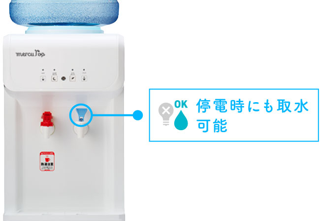 もしもの災害・停電時も水が出ます