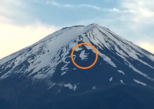 富士山に農鳥